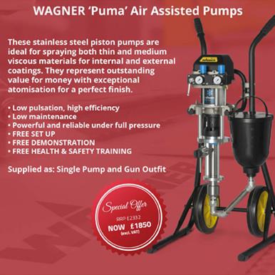 Wagner Puma Air Assisted Pump Industrial Wood Coatings