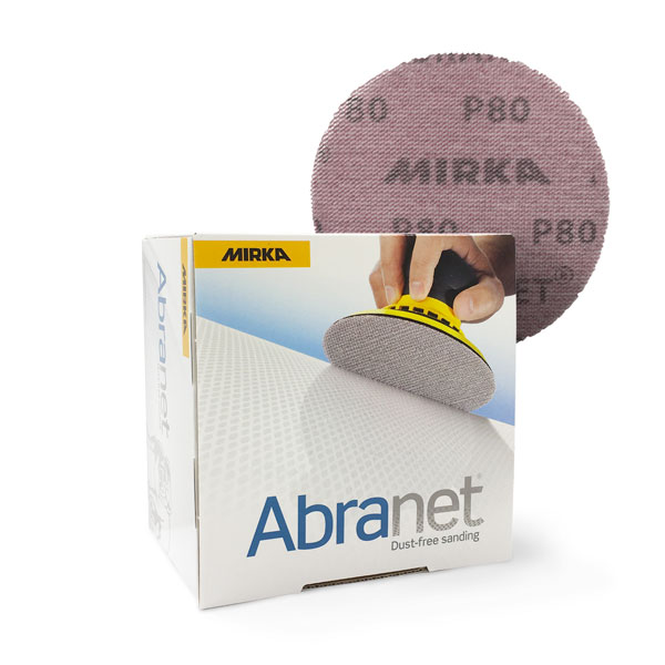 Mirka Abranet Discs 150mm 80 Grit